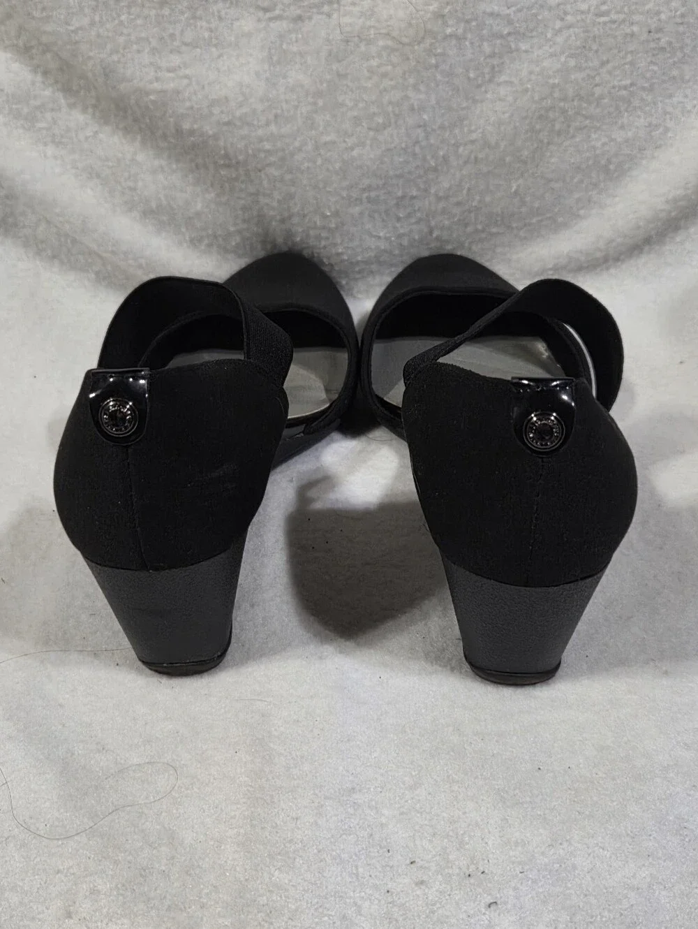 Ann Klien Black Strapy Dress Shoe Size 8.5